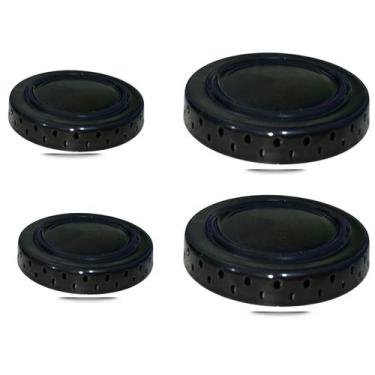 Imagem de Kit 4 Queimadores Espalhadores De Chama Para Fogão Atlas Mônaco 2 Peça