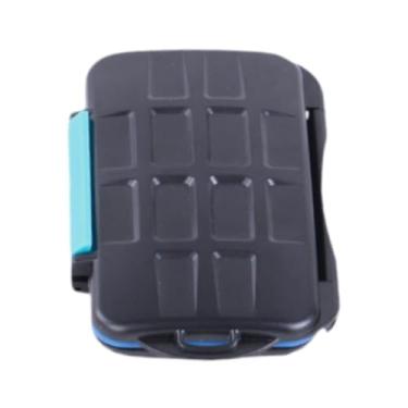 Imagem de AsrMyjcx Cartões de memória Organizador de armazenamento SD Cartão de armazenamento Caixa de armazenamento TF titular para 8 sd cartão e 4 cf compacto sd