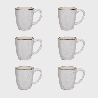 Imagem de Conjunto 6 Canecas em Porcelana 260ml - Ryo Maresia - Oxford
