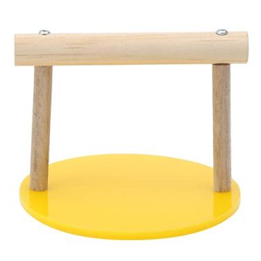 Imagem de GLOGLOW Suporte de treinamento de papagaio, base de plástico, papagaio, mordida, brinquedo, papagaio, poleiro, suporte de treinamento para concures, periquitos, coaquetes