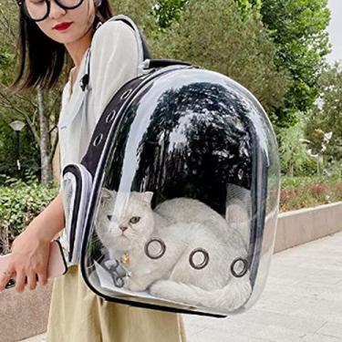 Imagem de Mochila Respirável para Gatos, Bolsa Transparente Com Janela Lateral Aberta Multifuncional para Transporte de Animais de Estimação para Gatos, Cães, Viagens, Caminhadas para