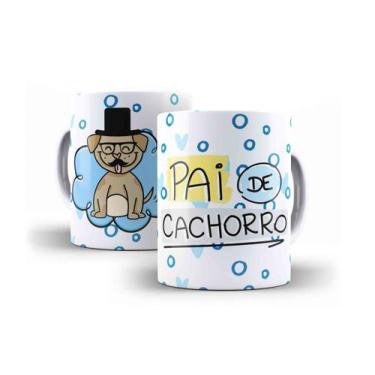 Imagem de Caneca Porcelana Dia dos Pais Pai de Cachorro - Villa Caneca