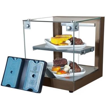 Imagem de B-VFD32 - Vitrine fria Beta 32cm Café Dupla com 6 Gelo-X - Bivolt - Om