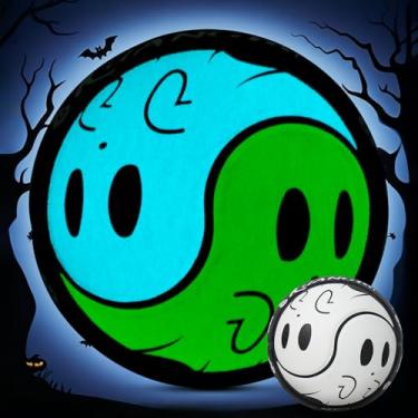 Imagem de Kuangmi Bola de basquete fantasma, bola de basquete que brilha no escuro, bola de rua oficial brilhante luminosa, tamanho 7 (75 cm), feita para jogos de basquete internos e externos