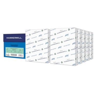 Imagem de Papel colorido reciclado Hammermill, 20lb, 8-1/2 x 11, verde, 5000 folhas/caixa