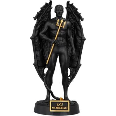 Imagem de Estátua Exu Morcego Imagem Umbanda Candomblé (Cor Aurum Noctis)
