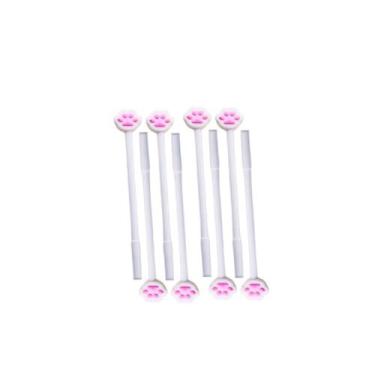 Imagem de Kit 8 canetas de gel patinha de gato papelaria escolar - Filó Modas, S