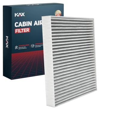 Imagem de KAX Filtro de ar de cabine, CF10743 CP743 substituição para Grand Caravan, Town&Country, G37, Q50, G37, Armada, QX80, M35, Routan, com filtro de ar de compartimento de passageiro de carbono ativado