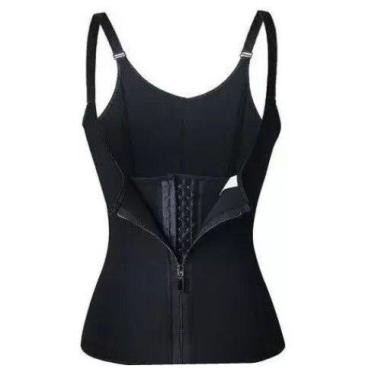 Imagem de Cinta Modeladora Dupla Ajustável Feminina Alça Reduz e Afina Cintura L