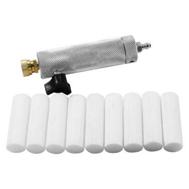 Imagem de TUXING Filtro de ar de compressor de ar PCP 4500psi, separador de água de óleo Pcp com válvula de liberação evita refluxo de gás, separador de mergulho com filtro de ar de alta pressão com conector