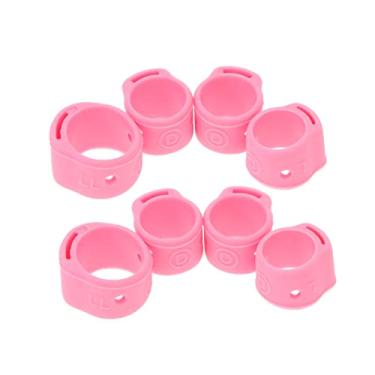 Imagem de MILISTEN 8 peças de de dedo de silicone para guitarra e guitarra para instrumentos musicais clássicos chineses, acessórios rosa