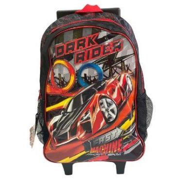 Imagem de Mochila Escolar Infantil Rodinhas Dark Rider Masculino - CLIO