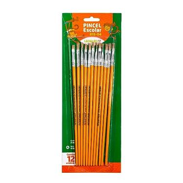 Imagem de PINCEL ESCOLAR CHATO CABO LONGO REF.815-04 PCT/12 LEOELEO