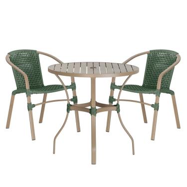 Imagem de 02 Cadeiras Floripa e Mesa Roma Trama 