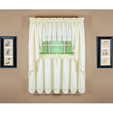 Imagem de Cortina de hoje, camada Forget-Me-Not 91 cm, cru/rosa, 152 cm L x 91 cm C