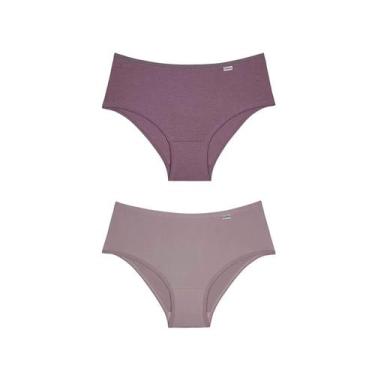 Imagem de Kit Delrio 2 Calcinhas Larga V50368 Quartzo/Nude, GG, Quartz, Nude