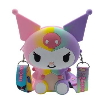 Imagem de Kawaii Hello Kitty Bolsa De Silicone Pequena Bolsa Fashion Sanrio Prin