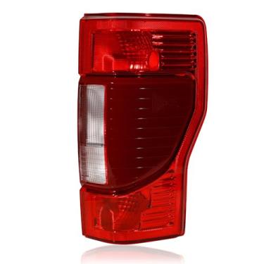 Imagem de Luzes traseiras direitas com montagem de persiana compatível com 2020 2021 2022 Ford F250 F350 Super Duty OE estilo lanterna traseira substituição para LC3Z-13404-C