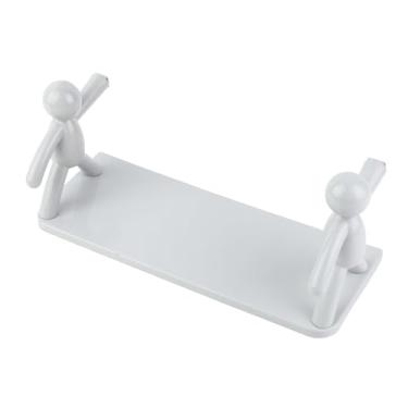 Imagem de Espaço de Armazenamento Grande, Rolamento de Carga Estável, Material Plástico, Prateleira Montada na Parede para Cozinha, Vaso Sanitário, Banheiro Com Design de Economia de Espaço (Cinza)