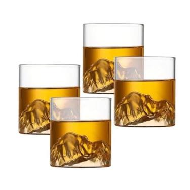 Imagem de Kit 4 Copos de Vidro Borossilicato Montanha para Whisky - 300ml
