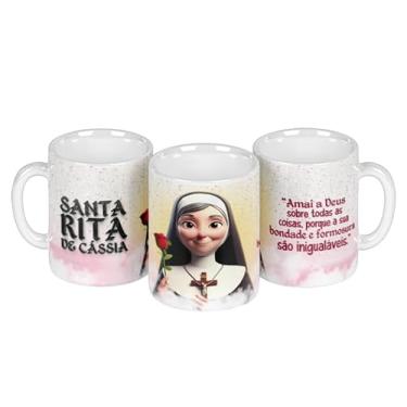 Imagem de Caneca branca católica santinhos (17391)