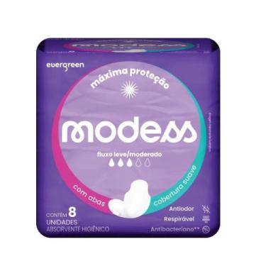 Imagem de Absorvente Íntimo Suave Com Abas Modess 8un Evergreen