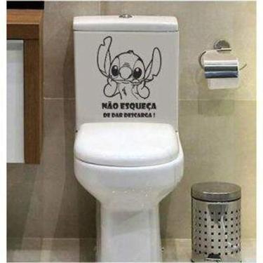 Imagem de Adesivo Para Vaso Sanitário Feche A Tampa - Stitch - Lojinha Da Luc Ad
