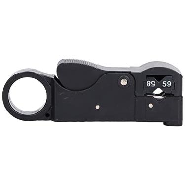 Imagem de Hilitand Stripper de Arame Requintado de Ajuste Fácil Ferramenta de Cabo de Cabo ABS e Lâmina de Metal para Cabo Coaxial Rg58/rg59/rg62/rg3c/rg4c