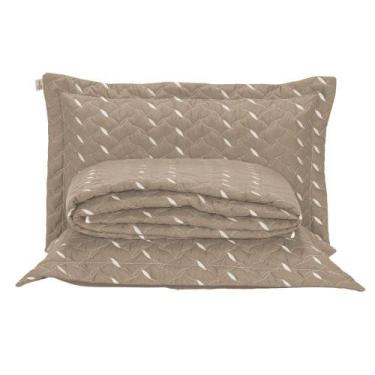 Imagem de Cobre Leito Casal Padrão Heitor Bordado Hipercal 400 Fios 3 Peças - Av