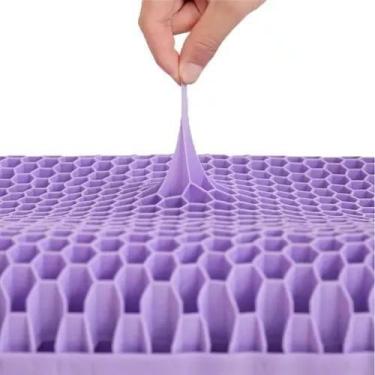 Imagem de Almofada Pressão Zero Ergonômico TPE Silicone com Grade De Favo de mel