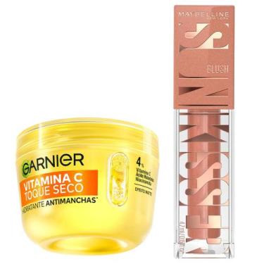 Imagem de Kit Maybelline + Garnier - Blush Líquido 08 Shades On + Hidratante Fac