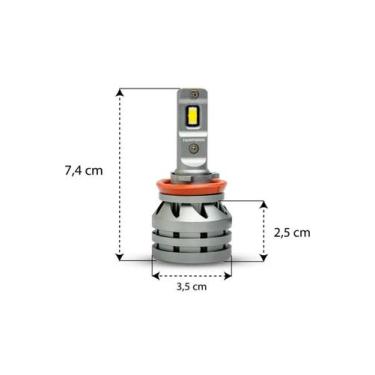 Imagem de Kit Lampada Tarponn TP-6123 Led TX5 H8/H9/H11/H16-A PRO - TARPONN LED