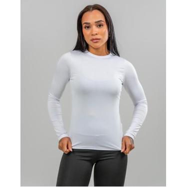 Imagem de 2 Camisetas Proteção UV 50+ Feminina Térmica Camisa Manga Longa Blusa 