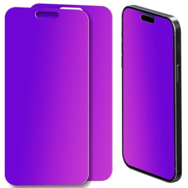 Imagem de XINDERS Compatível com iPhone 13 Pro Max, iPhone 14 Plus 6,7 polegadas Película protetora de privacidade fosca vidro temperado 6,7 polegadas, gradiente fosco antiespião, antiluz azul, fácil instalação