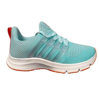 Imagem de Caminhe Corra Com Conforto Tênis Feminino Leve Macio - TNS, Verde água