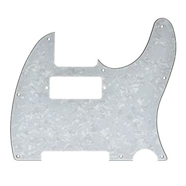 Imagem de Dopro Tele Guitar Pickguard Placa de arranhão com minicirabo Humbucker para captador EUA/Mexicano Telecaster Branco Pérola