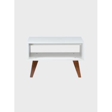 Imagem de Mesa de Centro Retro 60cm Mdf Branco - On Móveis