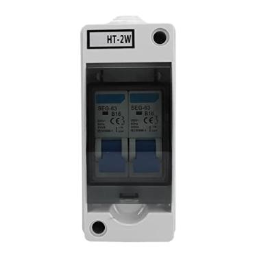 Imagem de Disjuntor Impermeável 2 Vias MCB Distribuição Caixa Alta Quebrando Capacidade 230V Escritório e Residencial