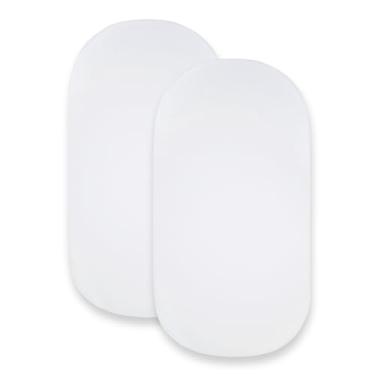 Imagem de Lençol de berço, capa BEESNUG infantil, 100% algodão orgânico, macio unissex essencial para recém-nascidos para todos os tapetes ou colchões ovais ou retangulares padrão - 38 x 83 cm