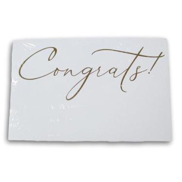 Imagem de Cartões de presente – 9 x 6 cm – Pacote com 50 (Congrats Script)