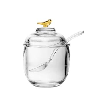 Imagem de Açucareiro de Cristal com Colher Bird 12cm Wolff