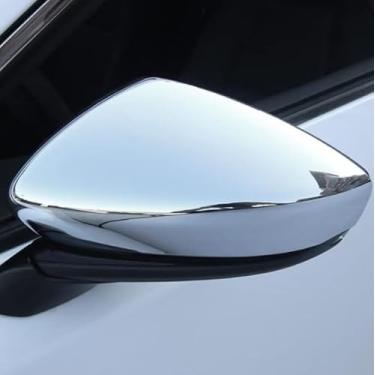 Imagem de Acessórios para espelhos laterais da porta do carro para Mazda CX60, acabamento protetor de espelhos retrovisores externos de cromo carbono (cromado)