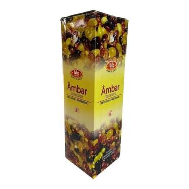 Imagem de Incenso Indiano Bic Ambar 25 Caixas Com 8 Varetas - Lua Mística - 100%