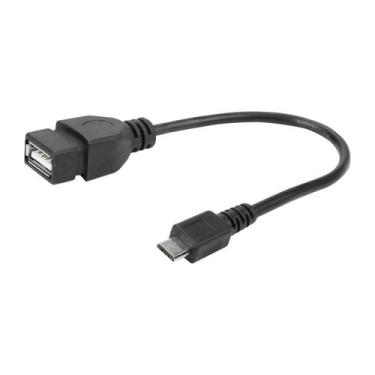 Imagem de Cabo Otg Adaptador Micro Usb V8 Para Pendrive Celular - 5+