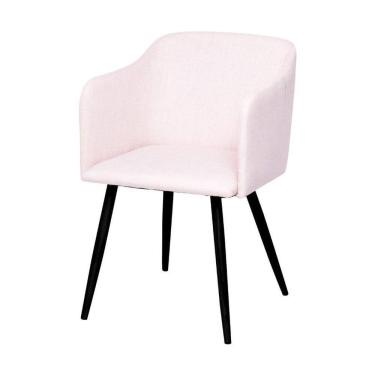 Imagem de Cadeira Boxbit Charla Linho Base Em Metal Bege