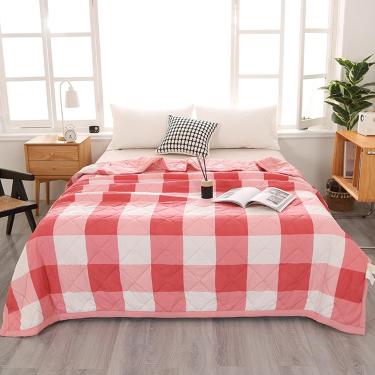 Imagem de Edredom Queen Size Completo Estilo Treliça Design Colcha Fofa Macia Cobertor Fino De Verão Lavável à Máquina Confortável Respirável Pode Dormir Aquecido Para Todas As Estações, D, 150x200cm