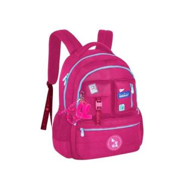 Imagem de Mochila De Costas Luluca Feminina Juvenil Passeio Escolar, Rosa