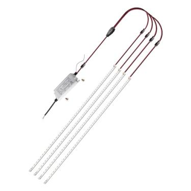Imagem de jimwhen Kit de retrofit magnético de 2 x 2 pés, kit de retrofit Troffer LED de 60 pés, 36 W, 5400 LM, branco luz do dia 5000K, 0-10 V regulável, T8 T10 T10 T12 faixa de luz LED de substituição