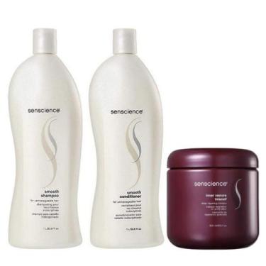 Imagem de Kit Senscience Smooth Shampoo + Condicionador + Mascara Inner Restore 