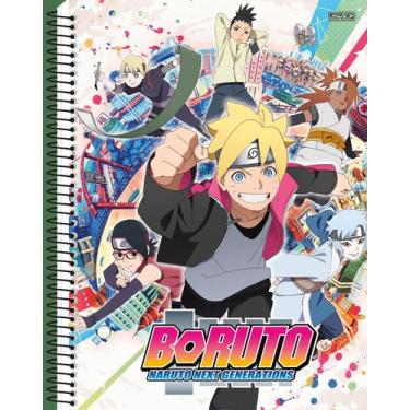 Imagem de Caderno São Domingos universitário Boruto espiral 160 folhas